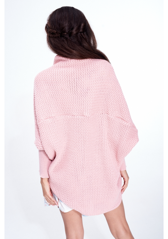 SWETER NARZUTKA OVERSIZE ILM A01 PUDROWY