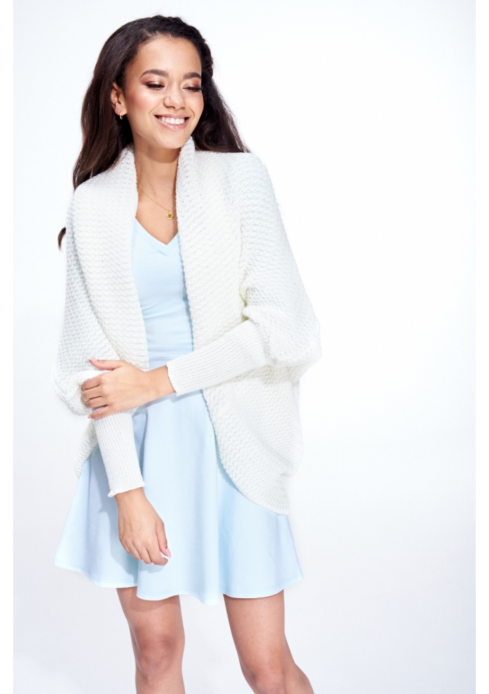 SWETER NARZUTKA OVERSIZE ILM A01 ECRUE