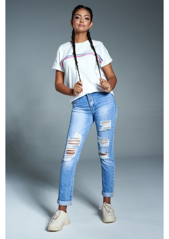 Koszulka z lampasem rainbow