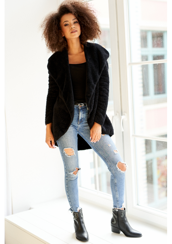 Bluza z dzianiny Plush Czarna
