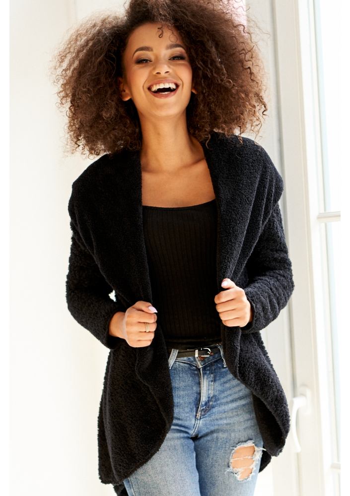Bluza z dzianiny Plush Czarna