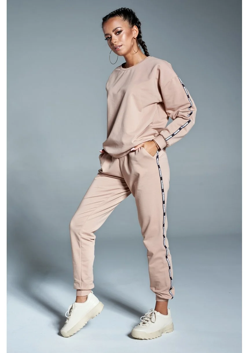 beige tracksuit men