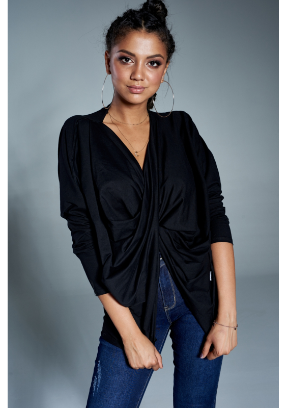 BLUZKA Z EFEKTOWNYM ZAŁOŻENIEM ILM