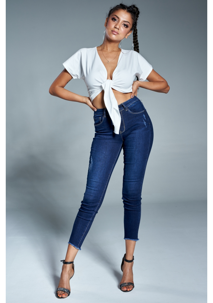 TOP WIĄZANY Z BAWEŁNY ILM