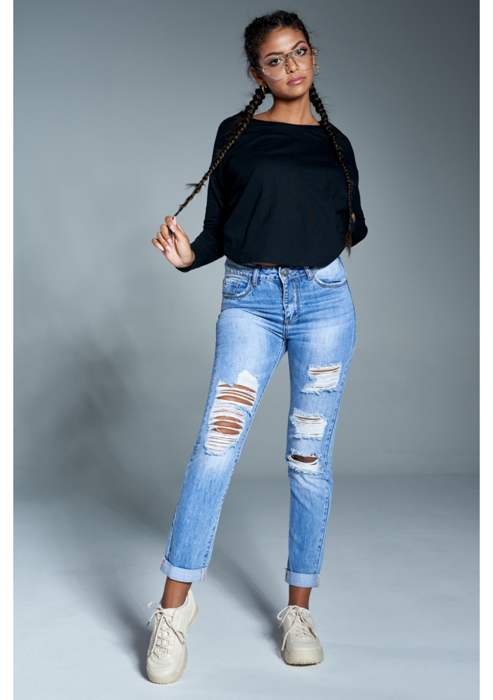 BAWEŁNIANY TOP Z SUPŁEM NA TYLE