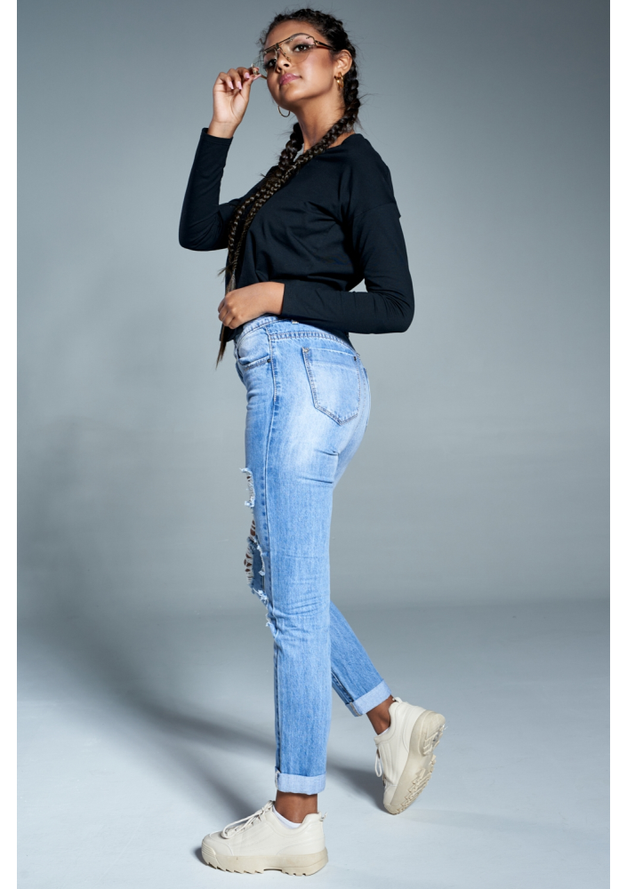 BAWEŁNIANY TOP Z SUPŁEM NA TYLE ILM