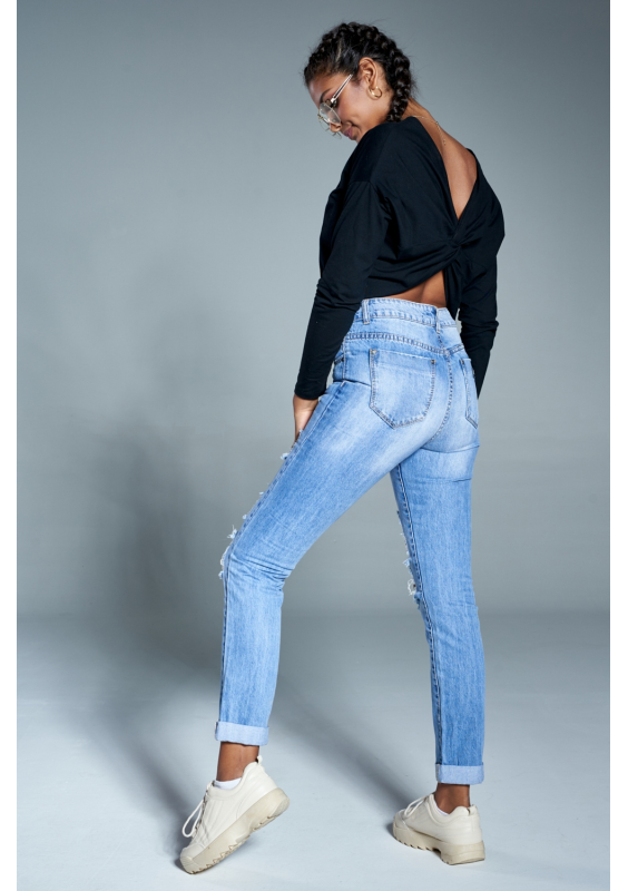 BAWEŁNIANY TOP Z SUPŁEM NA TYLE