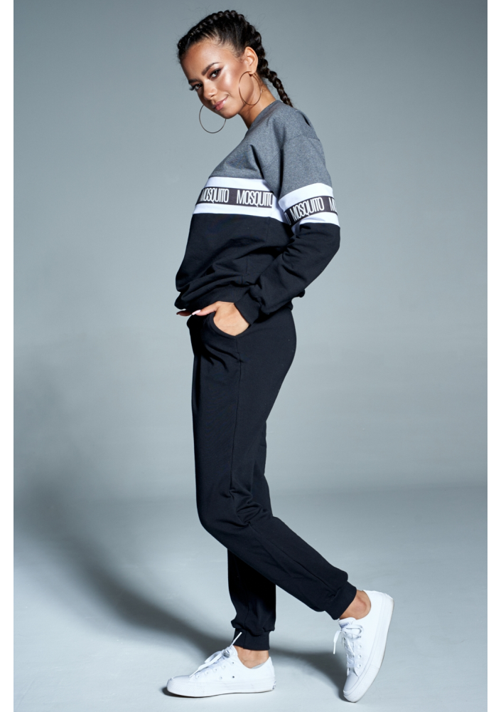 Spodnie bawełniane basic Czarne ILM