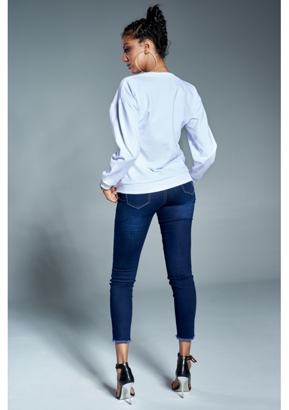 Bawełniana bluza "Stay Classy" biała ILM