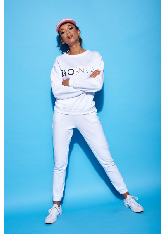 Bawełniana bluza "Złośnica" biała ILM