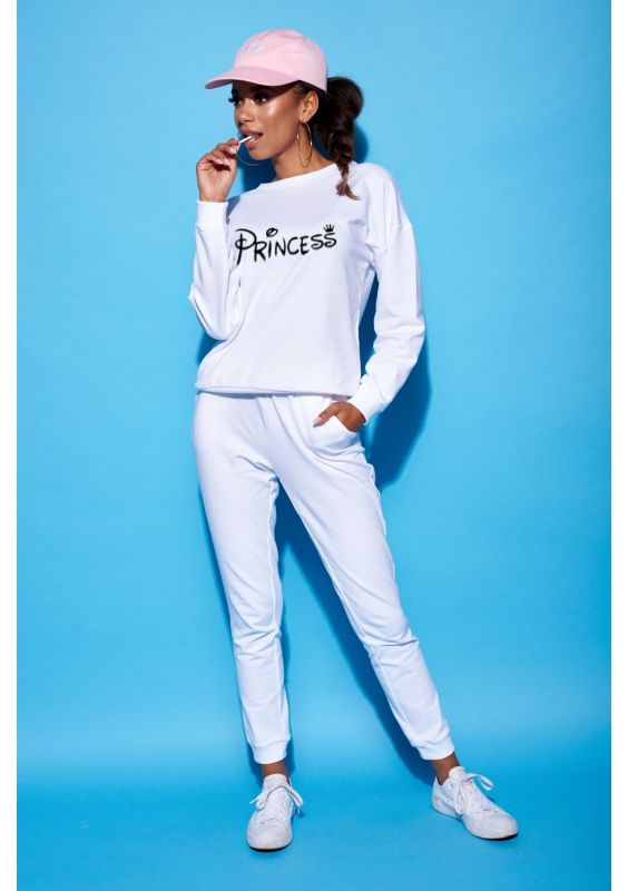 Bawełniana bluza "Princess" biała ILM
