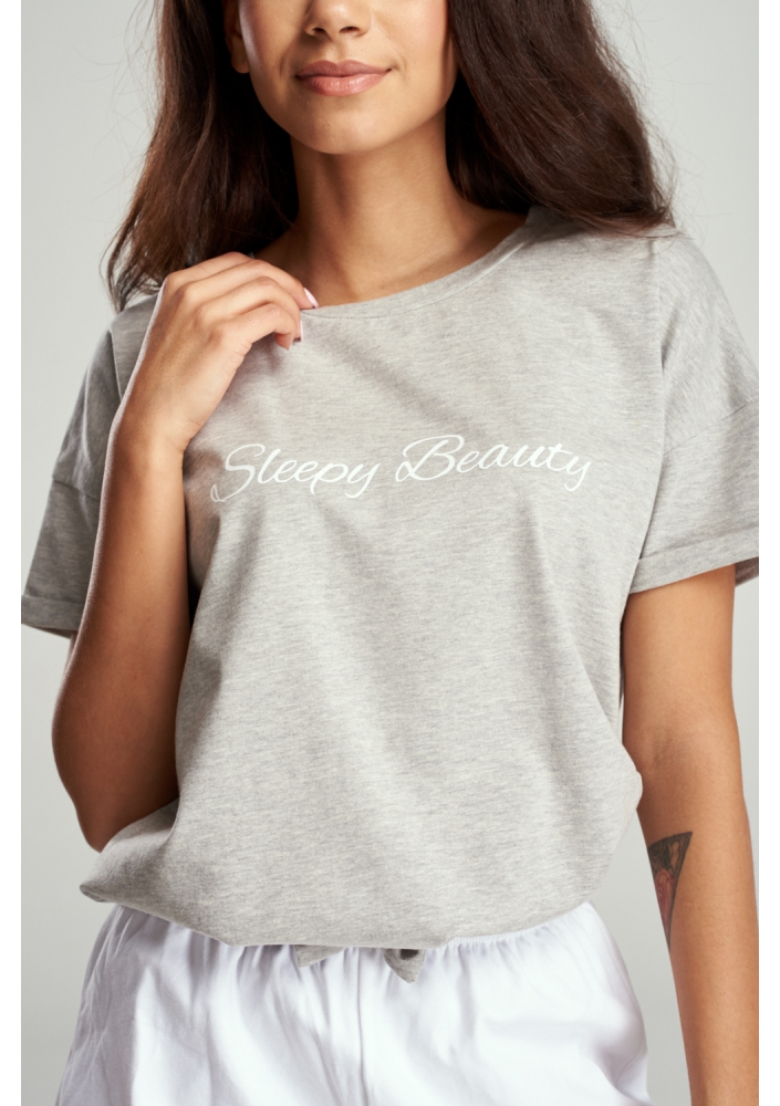 Piżama "sleepy beauty " Szara ILM