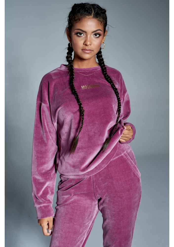 Bluza z weluru Fioletowa ILM