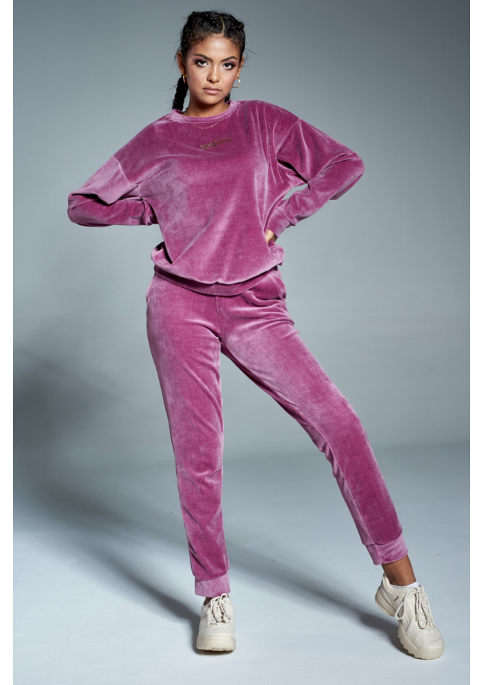 Bluza z weluru Fioletowa ILM