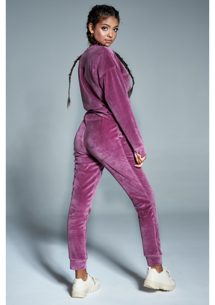 Bluza z weluru Fioletowa ILM