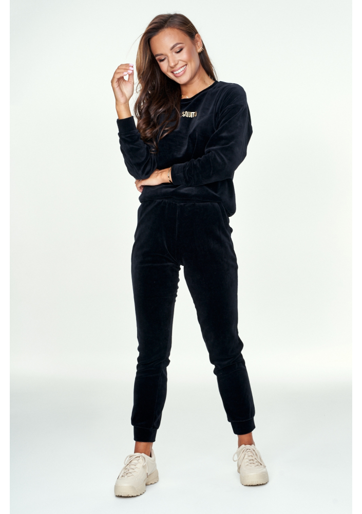 Bluza z weluru Czarna ILM