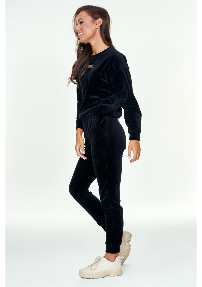 Bluza z weluru Czarna ILM