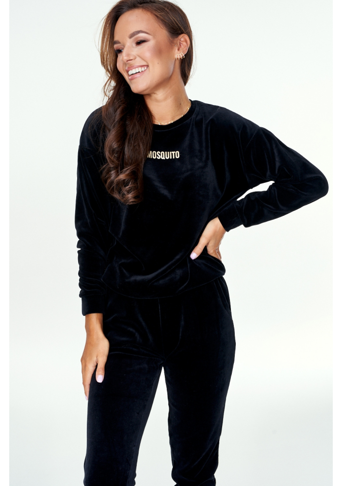 Bluza z weluru Czarna ILM