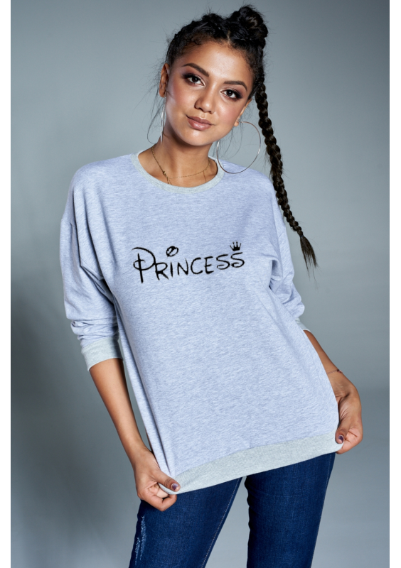 Bawełniana bluza "Princess" szara ILM