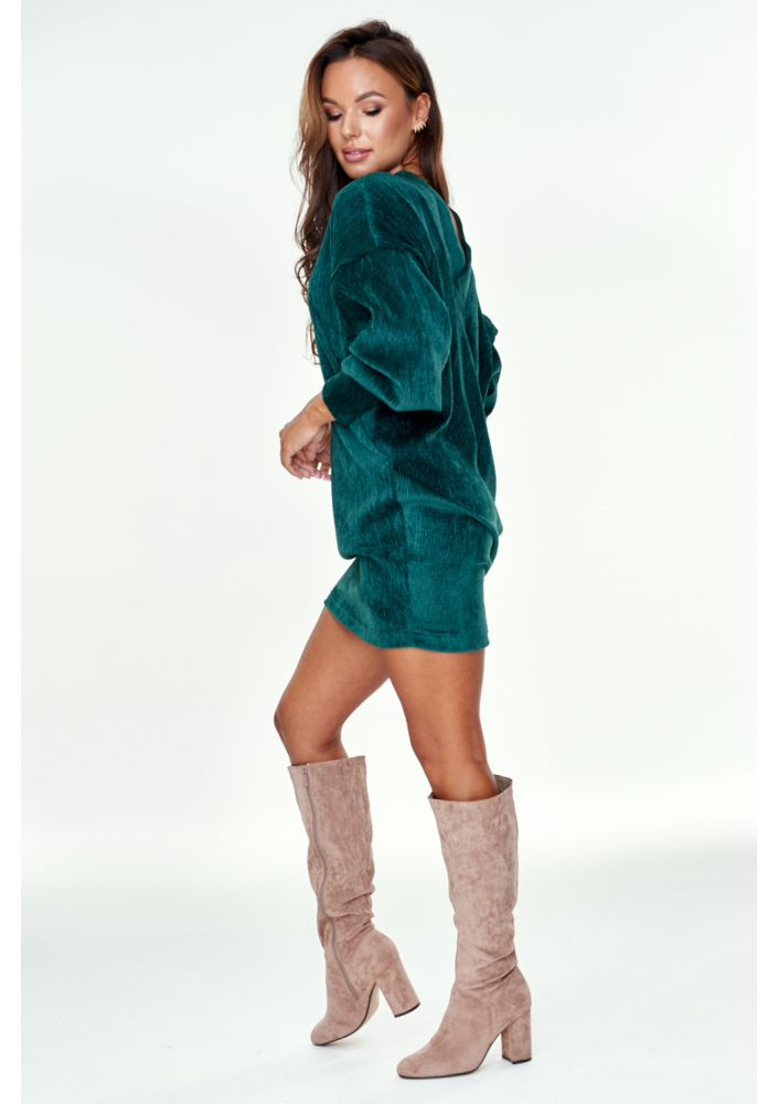 Tunika z weluru kresz Zielona