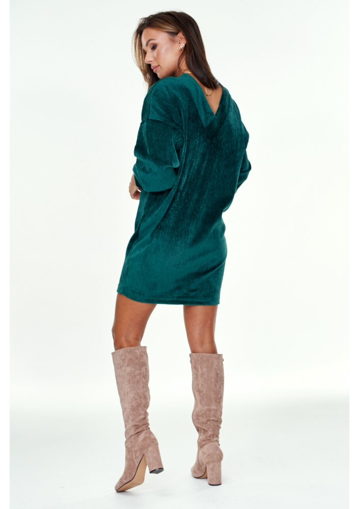 Tunika z weluru kresz Zielona