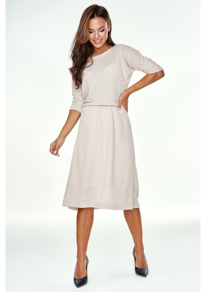 Sukienka z dzianiny mia Beżowa