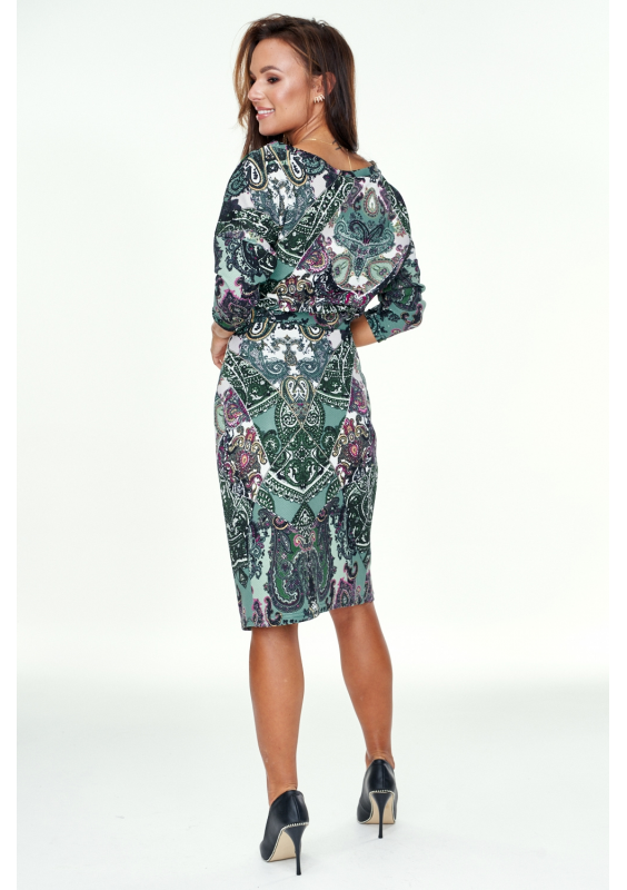 Sukienka z kimonową górą Print