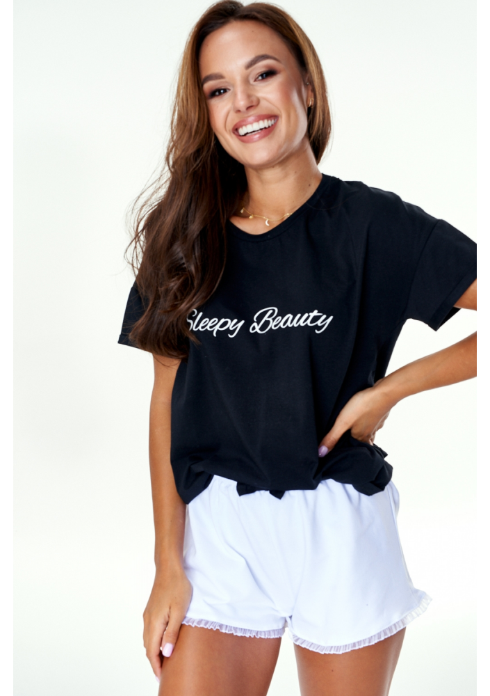 Piżama " sleepy beauty" Czarna ILM