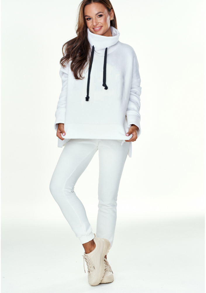 Bluza na stójce Kremowa