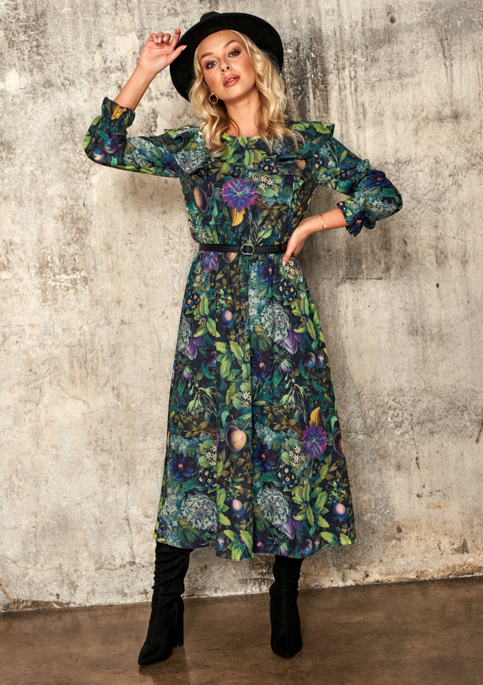 Sukienka midi Green garden