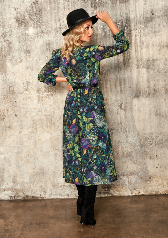 Sukienka midi Green garden