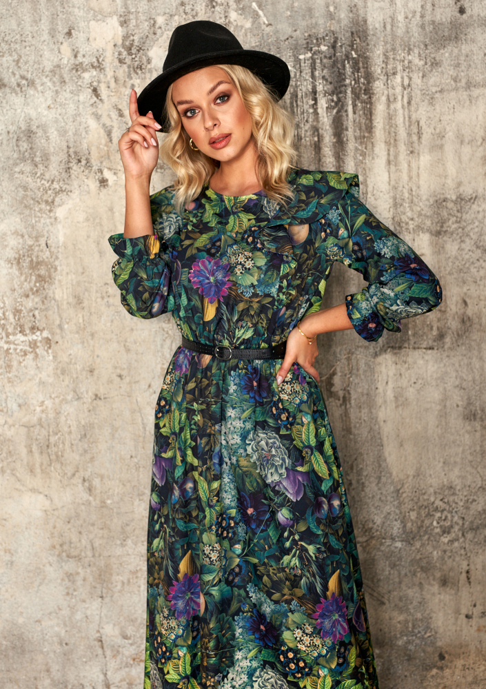 Sukienka midi Green garden