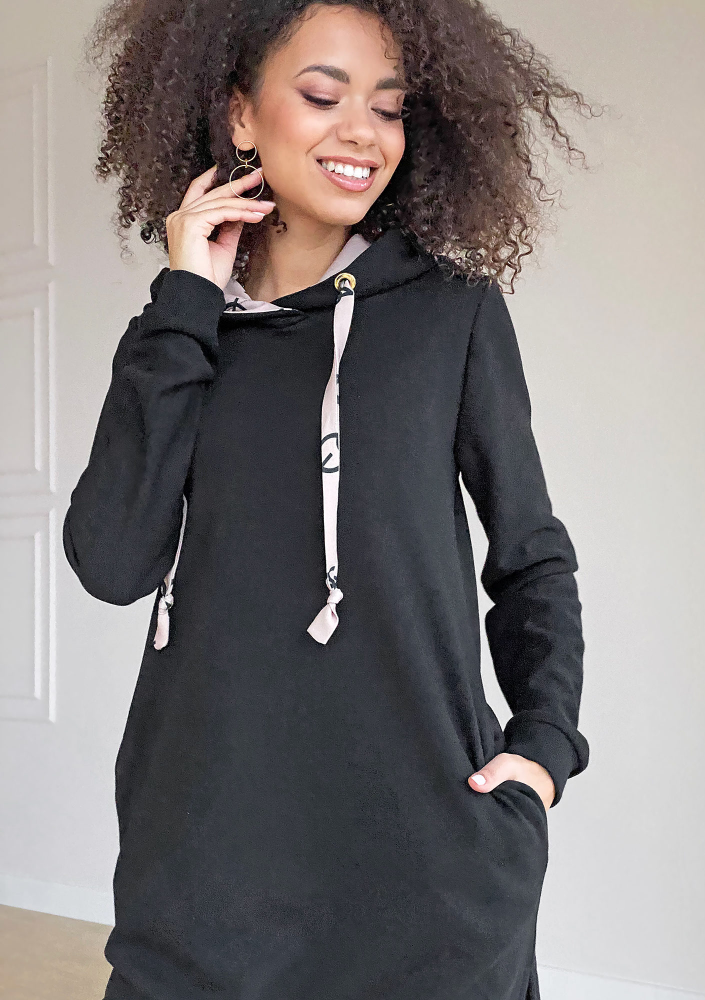 Bawełniana tunika  z kapturem MSQ