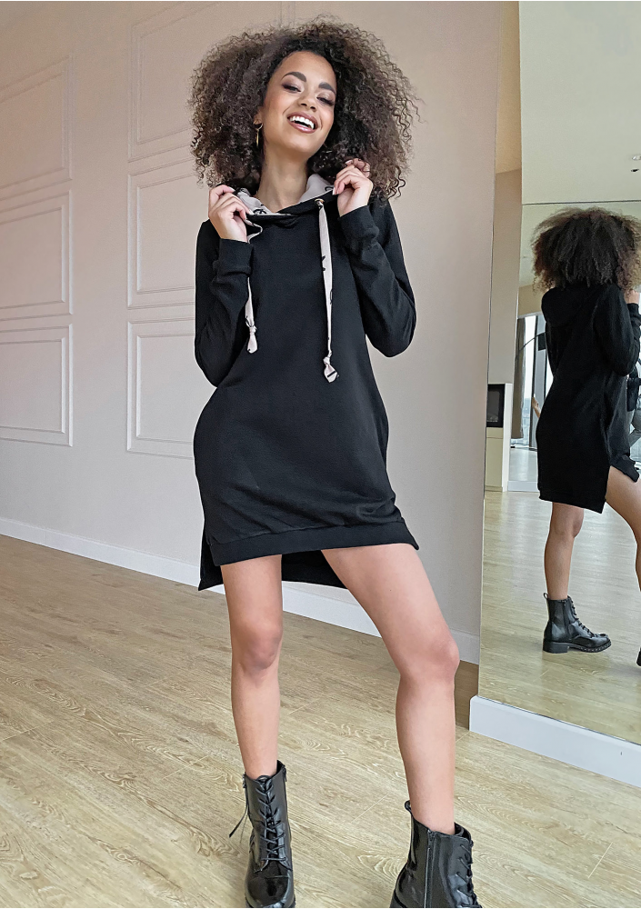 Bawełniana tunika  z kapturem MSQ