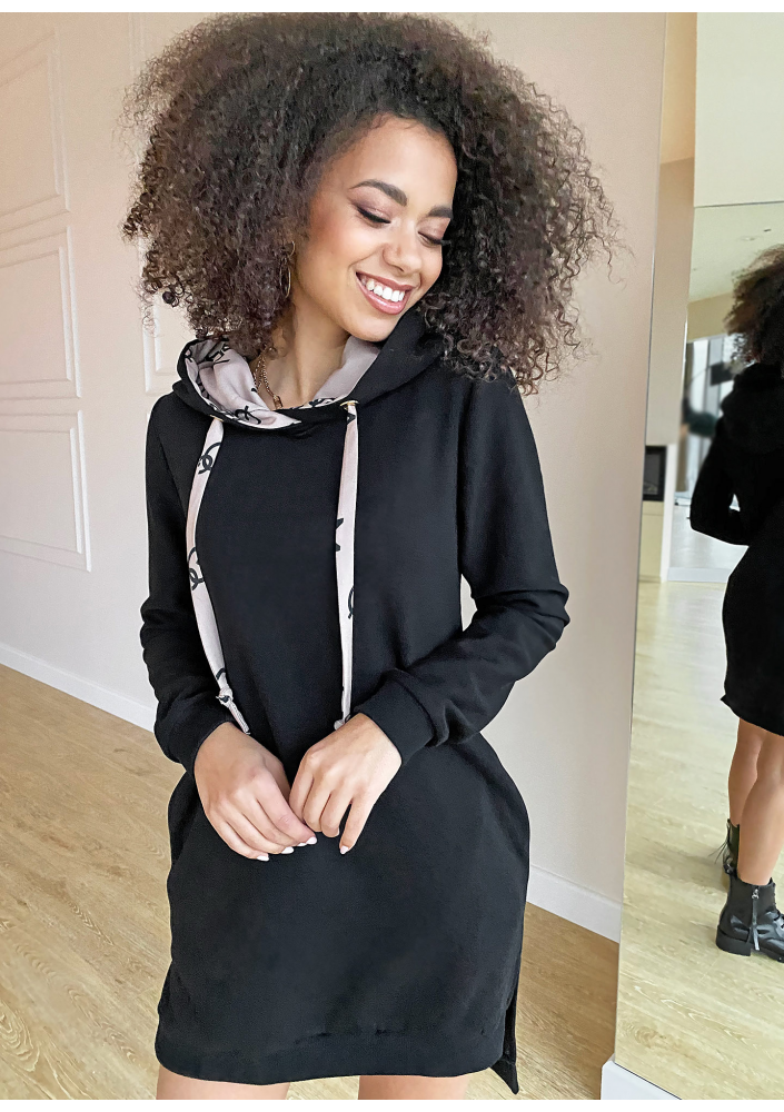 Bawełniana tunika  z kapturem MSQ