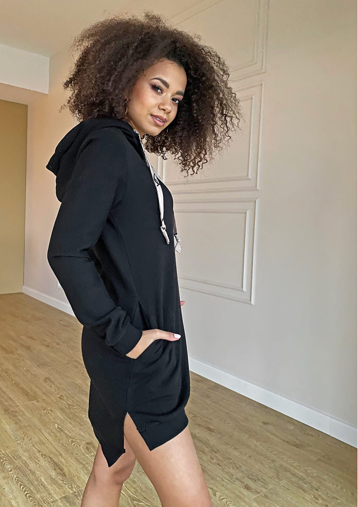 Bawełniana tunika  z kapturem MSQ