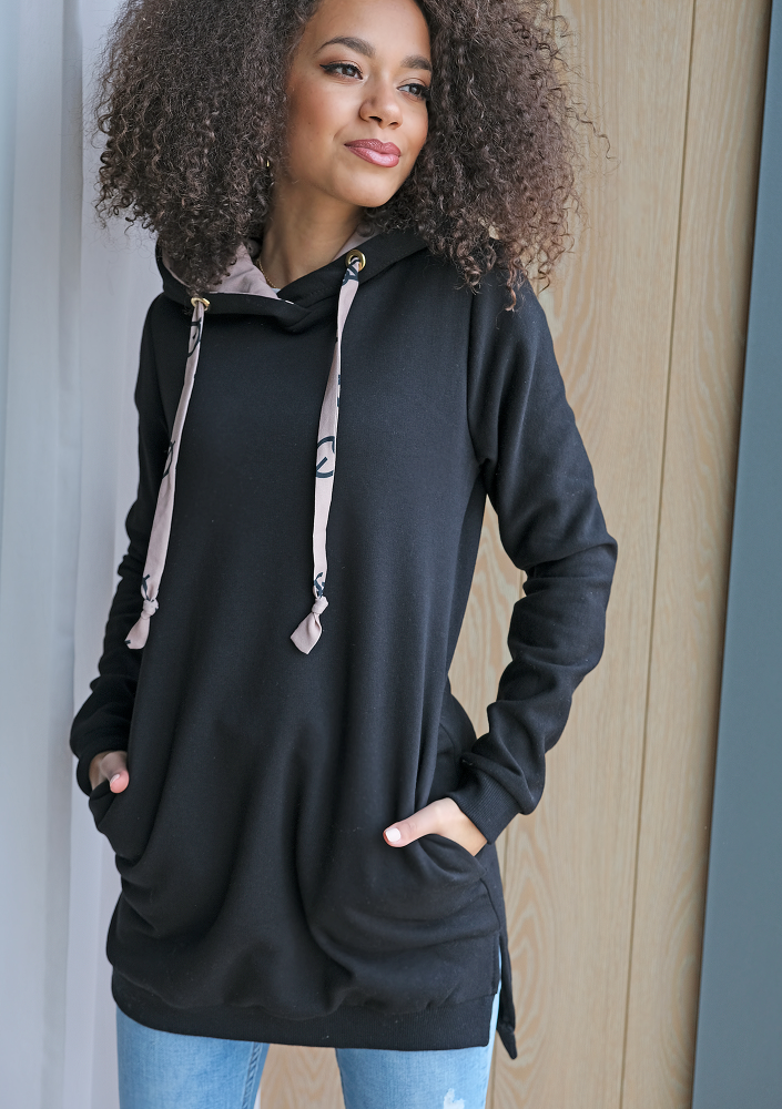 Bawełniana tunika  z kapturem MSQ