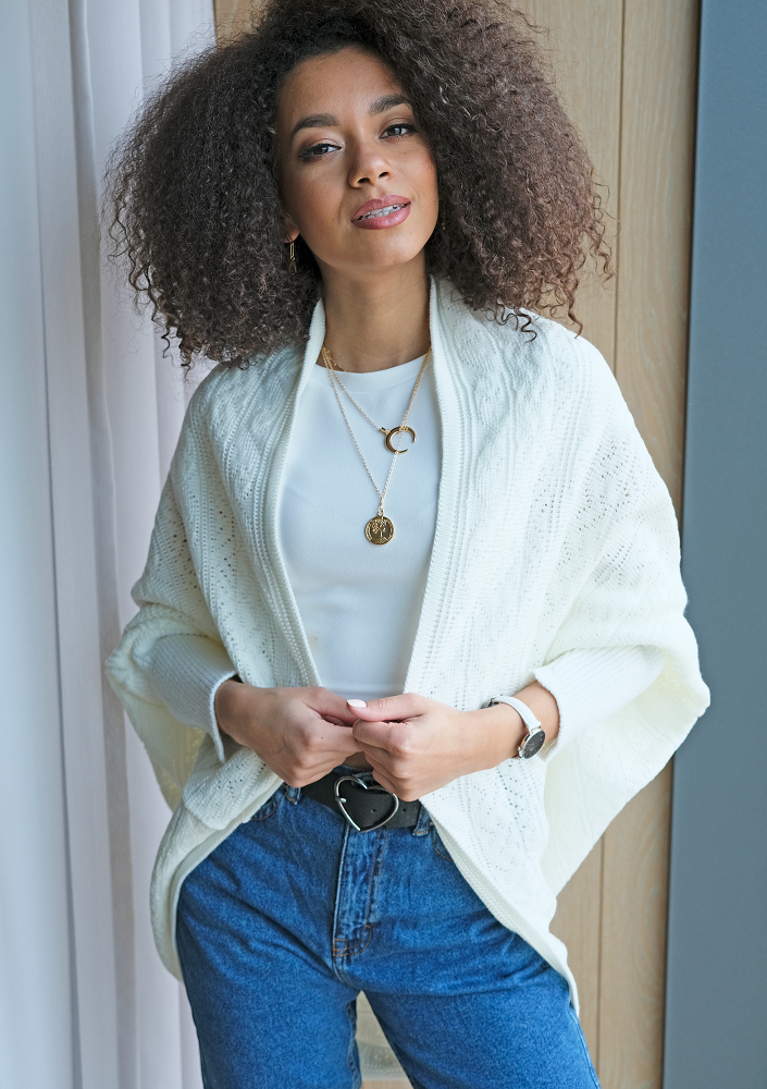 A46 OVERSIZE AŻUROWY CIENKI