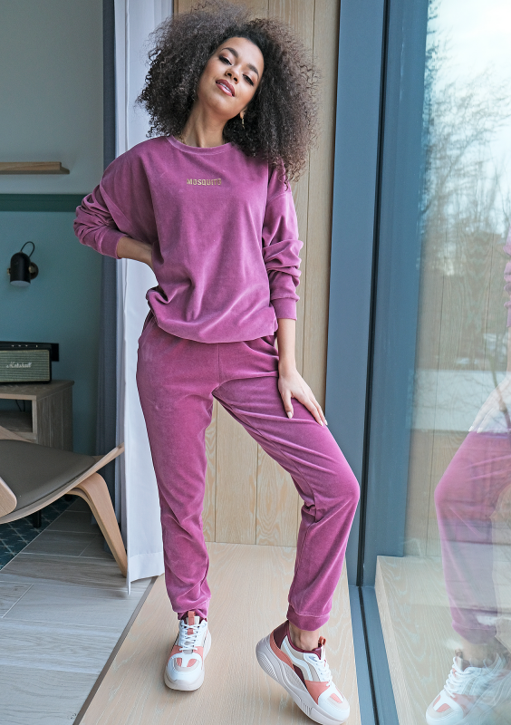 Bluza z weluru Fioletowa ILM