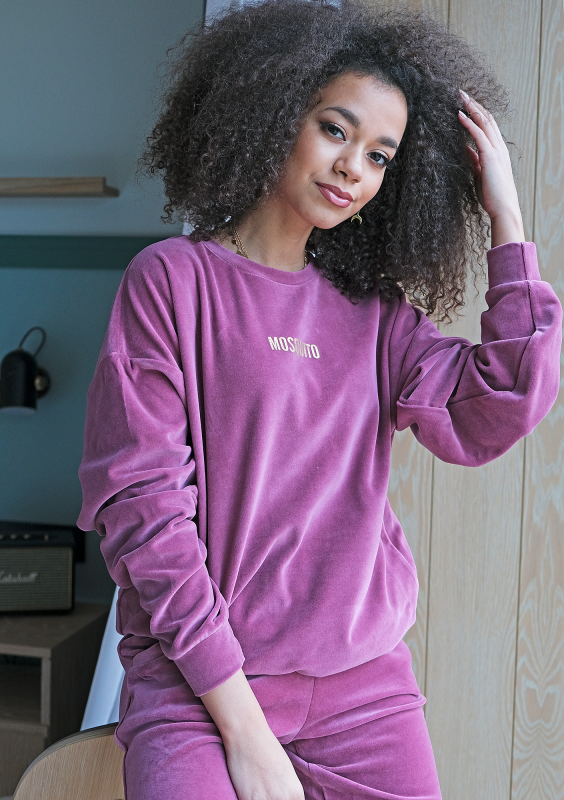 Bluza z weluru Fioletowa ILM