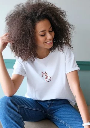 T-shirt " rose gold MSQ" Biały ILM