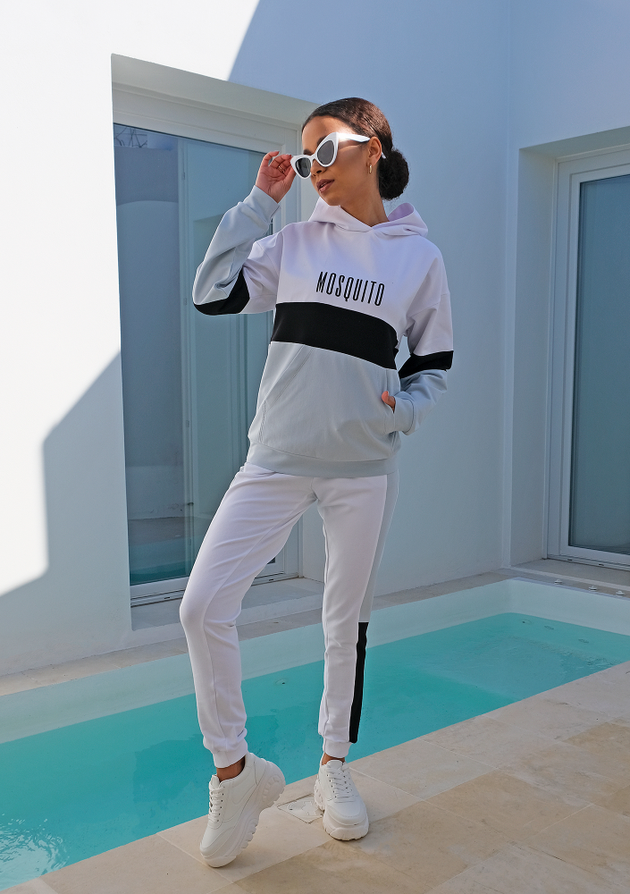 Bluza ze wstawka pastel ILM Błękitna