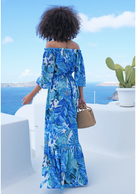 Sukienka maxi w stylu hiszpańskim blue bananas