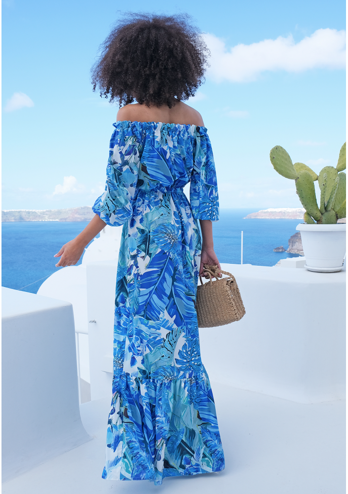 Sukienka maxi w stylu hiszpańskim blue bananas