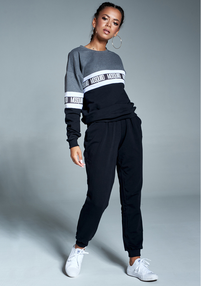 Spodnie bawełniane basic Czarne ILM