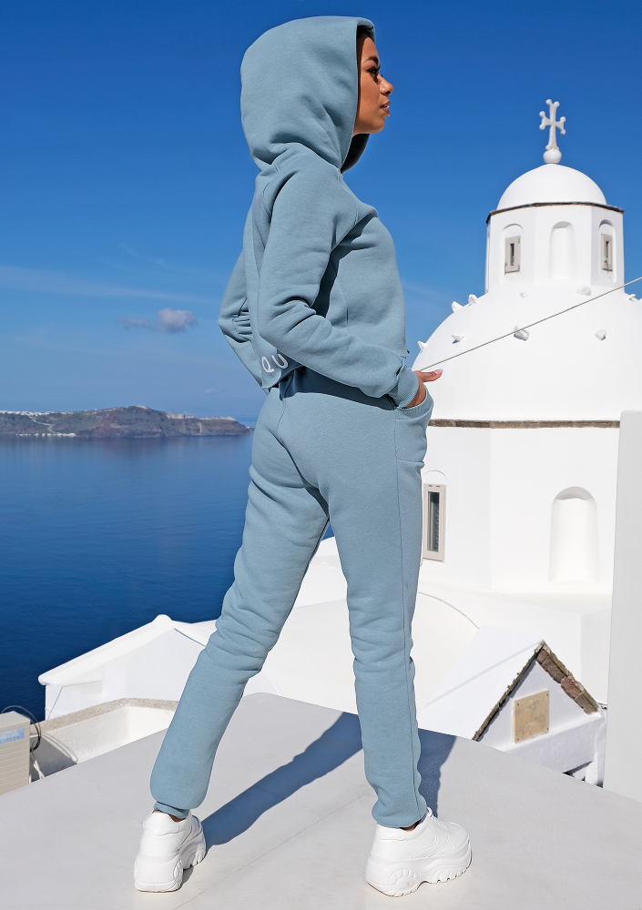 Bluza z kapturem niebieska ILM