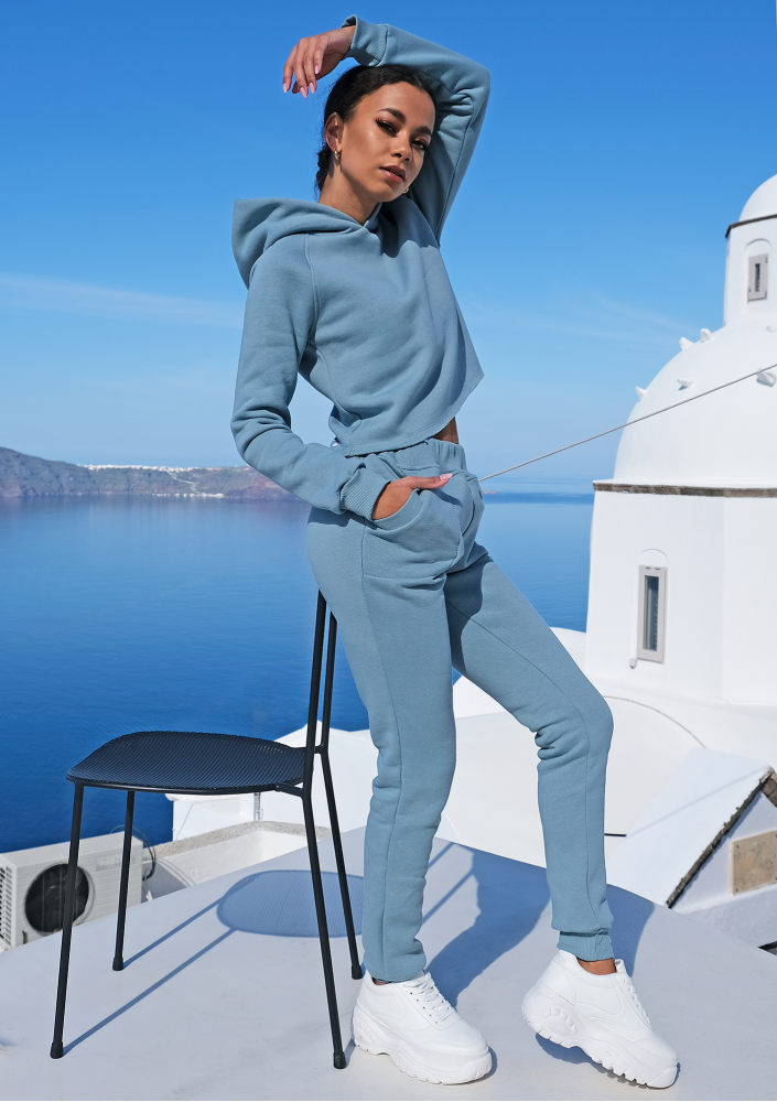 Bluza z kapturem ILM niebieska