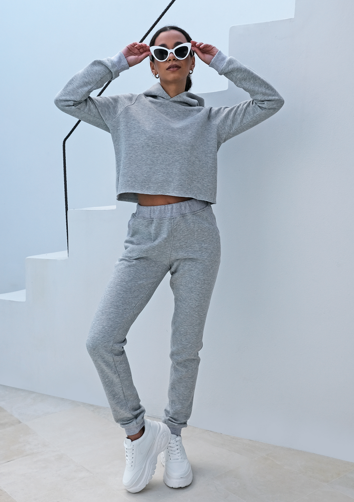 Bluza z kapturem ILM szara