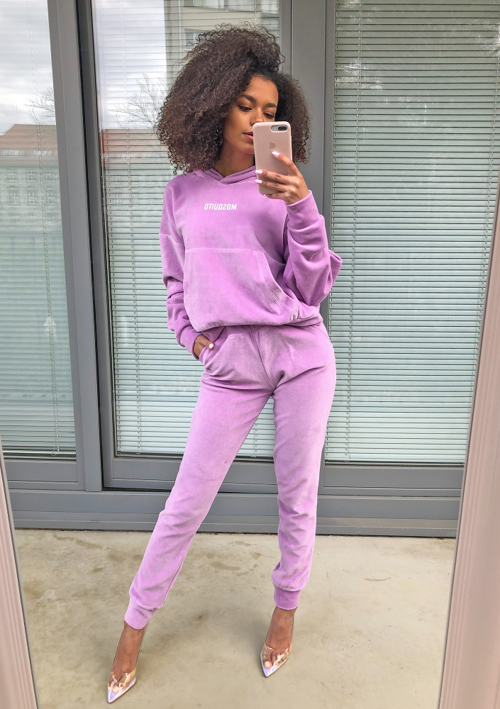 Bluza welur z kapturem 1 ILM