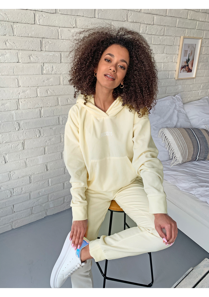 bluza welur z kapturem 4